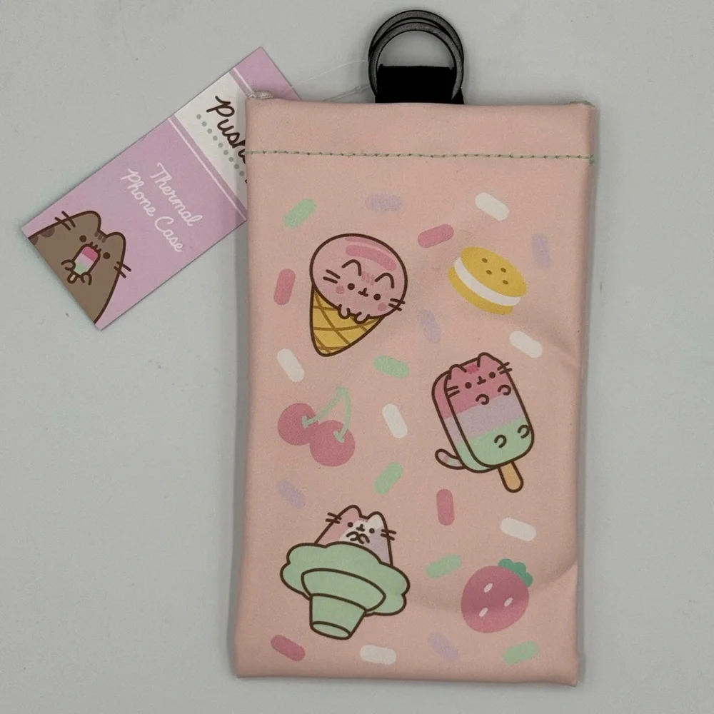 NWT Pusheen Box Thermal Pink Phone Pouch Limited Edition Summer 2023